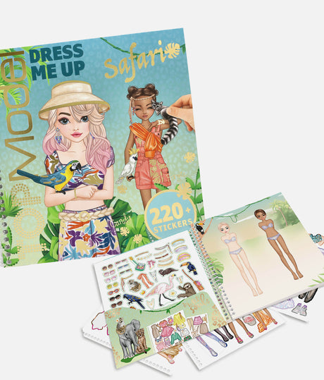 TOPModel Dress Me Up Safari Sticker Book with 220+ Stickers - 0013831