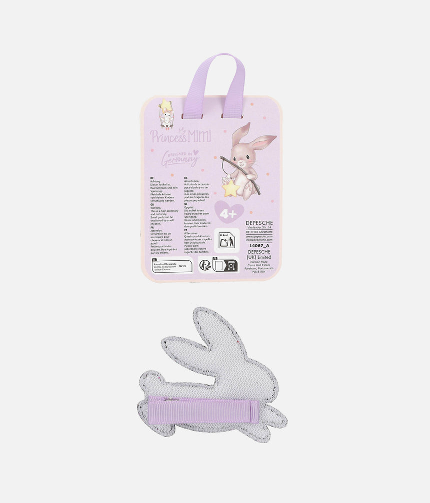 Princess Mimi Glitter Bunny Hair Clip, Magical Hair Accessory - 0014067