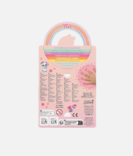 Ylvi Unicorn Nail Stickers for Girls, Self Adhesive Nail Art - 0014189