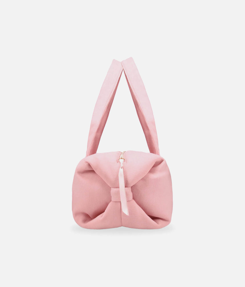Large Dance Duffel, Elegant Pink Dance Bag with Zip Closure - B0233