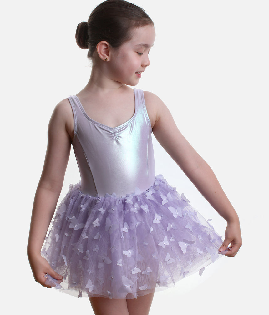 Flutter MONARCH Tutu Dress with 3D Butterfly Detailing - 12574C
