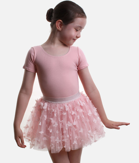 Flutter Float Tutu Skirt with 3D Butterfly Mesh Design - 12576C