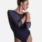 Long Mesh Sleeve Dance Leotard - SL 129