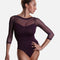Long Mesh Sleeve Dance Leotard - SL 129