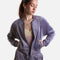 Amanda Velvet Bomber Jacket, Luxurious Dance Warm-Up Layer - J13001