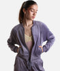 Amanda Velvet Bomber Jacket, Luxurious Dance Warm-Up Layer - J13001