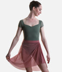Pull-On Dance Skirt with Ruched Side Detail - 16107