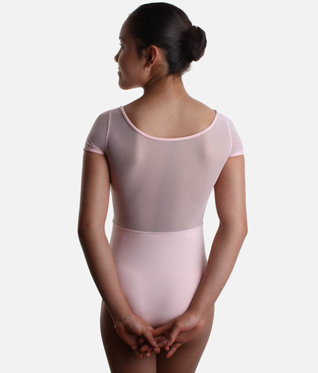 Girls Logan Cap Sleeve Leotard, Elegant Floral Design - CL20009