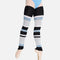 HEATHER Long Striped Legwarmers, Soft Bamboo Ballet Warm-Up - 2048