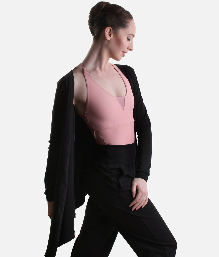 Studio to Street Cardigan, Lightweight Cotton Dance Warm-Up Layer - SD2405