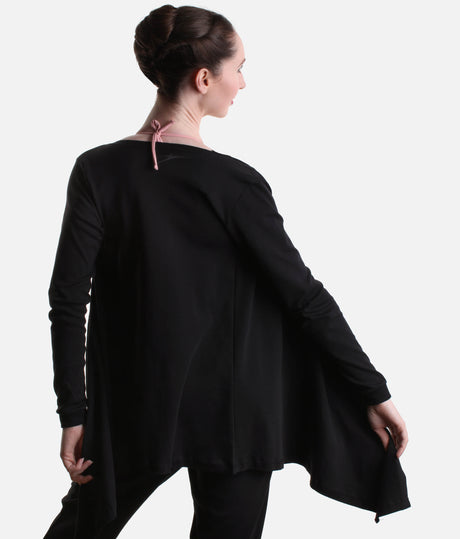 Studio to Street Cardigan, Lightweight Cotton Dance Warm-Up Layer - SD2405