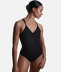 Rayssa Adjustable Straps Leotard, Elegant Open Back - SD2457