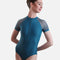 Sporty Zip Front Dance Leotard, Eco-Friendly & Breathable Mesh - 31672
