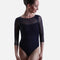 Mesh Sleeve Leotard, Flattering & Professional Open Back Design - 31703