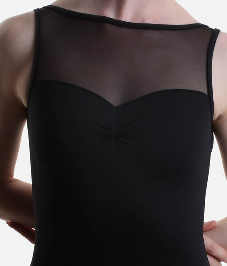 HADASSAH Sleeveless Leotard, Classic Ballet Style with Modern Mesh Detail - 31733