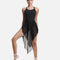 Side Split Mesh Dance Skirt, 2-Way Wear with Pull-On Waistband - R3541