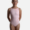 Girls Cara Boat Neck Leotard with Elegant Floral Front - CL40009