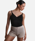 Your Go-To Ballet Warm-Up Shorts, HENRIETTE High-Waisted Knit - 5576