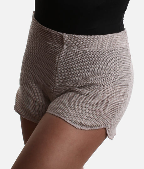 Your Go-To Ballet Warm-Up Shorts, HENRIETTE High-Waisted Knit - 5576