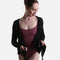 HELGA Knitted Ballet Warmup Top, Classic Crossover Dance Wrap - 6673