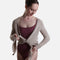 HELGA Knitted Ballet Warmup Top, Classic Crossover Dance Wrap - 6673