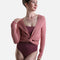 HELGA Knitted Ballet Warmup Top, Classic Crossover Dance Wrap - 6673
