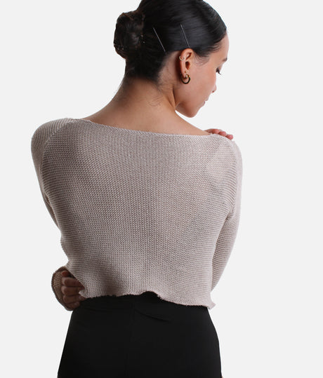 HUMAIRA Raglan Sleeve Cropped Dance Sweater, Ballet Warmup Layer - 6674