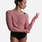 HUMAIRA Raglan Sleeve Cropped Dance Sweater, Ballet Warmup Layer - 6674