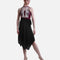 Practice Skirt, Elegant Wrap Style with Slit for Latin & Ballroom - 7013