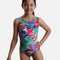 Printed Girl's Gymnastics Leotard - 7822 (VIVID)