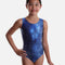 Girl's Classic Tank Sleeve Gymnastics Leotard, Metallic Shimmer - 7822 (ICE CAVE)