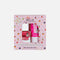 Girls Peel-Off Nail Polish & Sugar Plum Lip Balm Gift Box, Fun & Safe