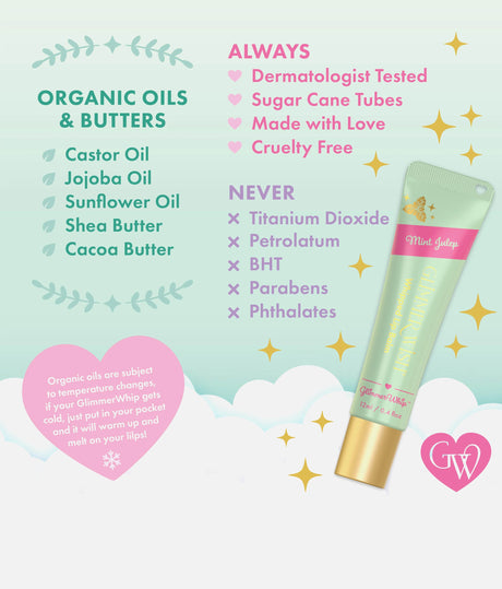 WHIPPED LIP BALM, Organic, Vegan, & Fun Flavored Lip Care for Tweens