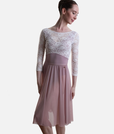 Long Ballet Rehearsal Skirt, Soft Flowing Mesh Dance Skirt - ARIANA
