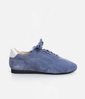 LOWERS Blue Leather Dance Trainers • Indoor & Outdoor