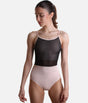 Camisole Ballet Leotard with Mesh Bodice & Open Scoop Back - RDE1889