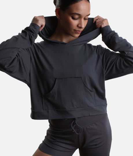 REN Cropped Hoodie - Ultra Soft Bamboo Dance Warm-Up