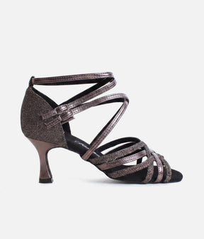 Elegant Latin Dance Shoes, Flare Heel, VarioSpin - 108