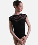Open Back Cap Sleeve Leotard for Ballet & Dance - ARLETTE