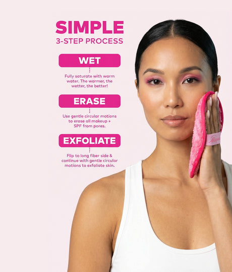 Dewy Glow 7-Day MakeUp Eraser Set, Soft Exfoliating