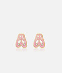 Girls Enamel Stud Earrings, Ballet Shoes - Cutie