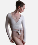 Professional Ballet WRAP TOP, Elegant Studio Warm Up Layer