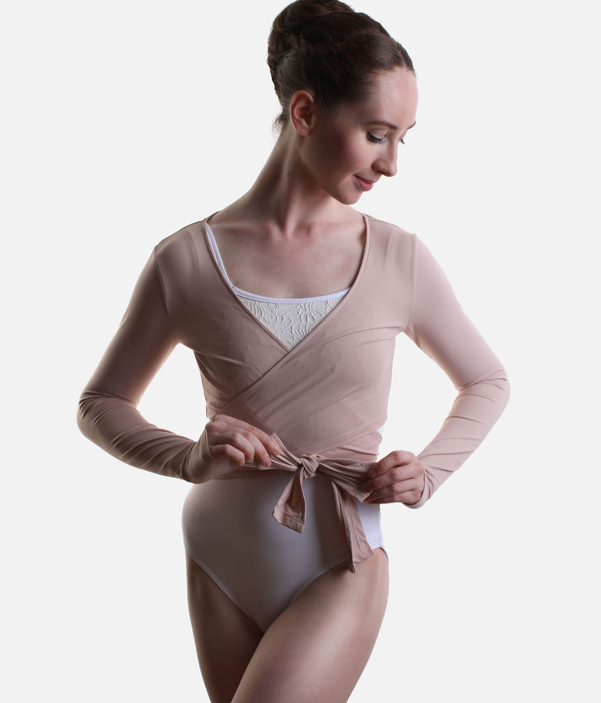 Professional Ballet WRAP TOP, Elegant Studio Warm Up Layer