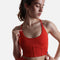 CORSET CROP BRALETTE - Adjustable Straps, Ribbed Support, Low Impact Activewear