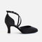 Ballroom Dancing Shoes, Black Satin - BL126