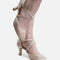 Satin Cross Strap Dance Shoe - BL 156
