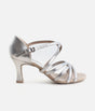 Ballroom Dancing Shoes, Silver Dance Sandals - BL164