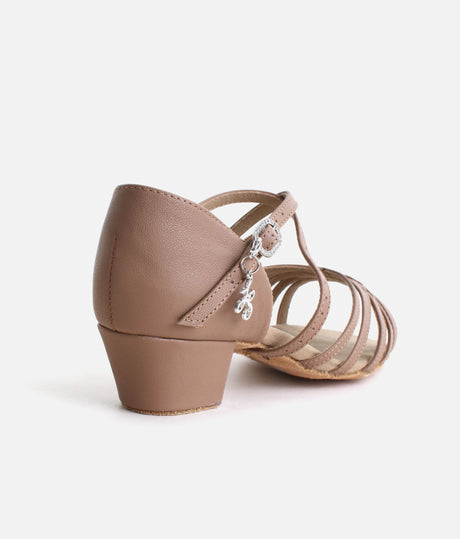 MAMBO Leather Latin Dance Shoes, Beginner Low Heel Dance Shoes - BL301