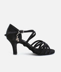 CHA CHA Satin Sandal for Latin Dance, 3" Heel & Hybrid Sole - BL304