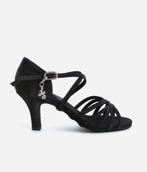 CHA CHA Satin Sandal for Latin Dance, 3" Heel & Hybrid Sole - BL304